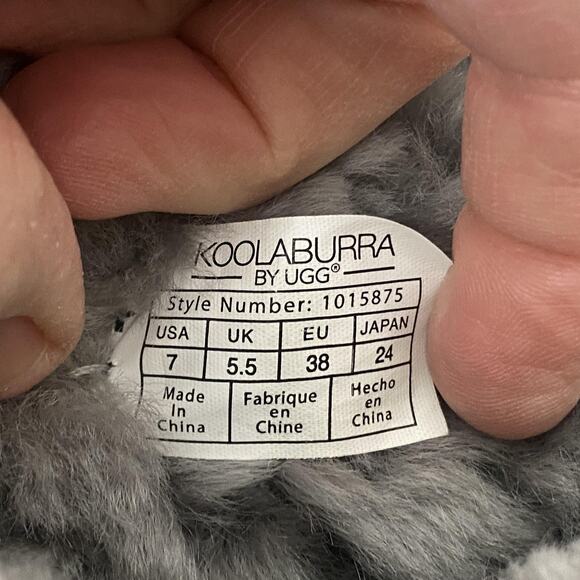 Koolaburra by UGG Boots Womens 7 Gray Suede Victoria Tall Bow 1015875 Sherpa - Picture 12 of 14